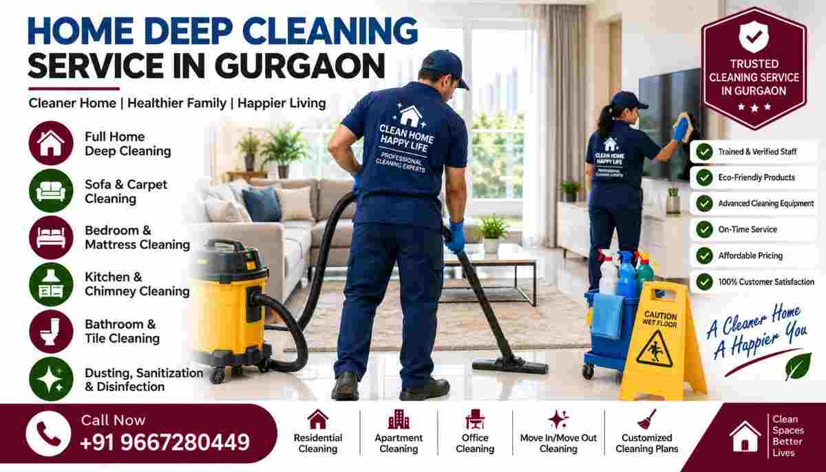 Home Deep Cleaning Service in Gurgaon